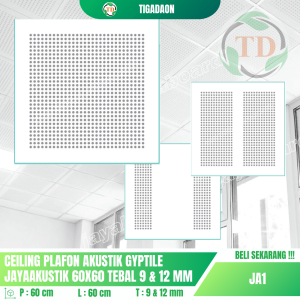 Ceiling Plafon Akustik Gyptile JayaAkustik dari Jayaboard