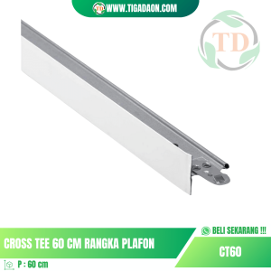 Cross Tee 60cm Rangka Plafon Akustik & Jayapanel