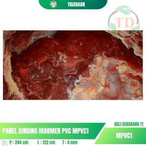 Marmer WPC Tikada MPVC1 Ukuran 120x240