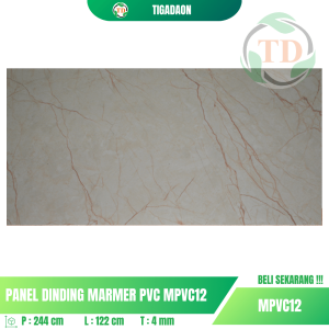Marmer WPC Tikada MPVC12 Ukuran 120x240