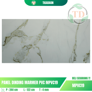 Marmer WPC Tikada MPVC19 Ukuran 120x240