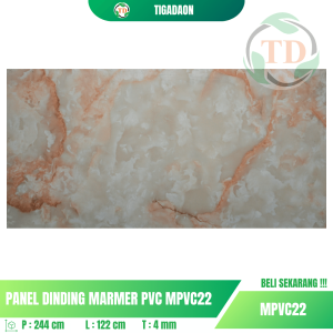 Marmer WPC Tikada MPVC22 Ukuran 120x240