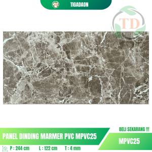 Marmer WPC Tikada MPVC25 Ukuran 120x240