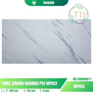 Marmer WPC Tikada MPVC3 Ukuran 120x240