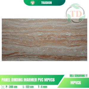 Marmer WPC Tikada MPVC6 Ukuran 120x240