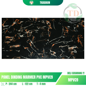 Marmer WPC Tikada MPVC9 Ukuran 120x240
