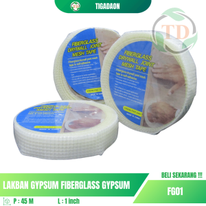 Isolasi Lakban Gypsum Fiberglass Drywall Joint Mest Tape