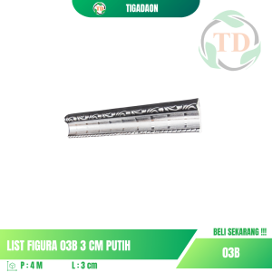 List Figura 03B 3 cm Putih
