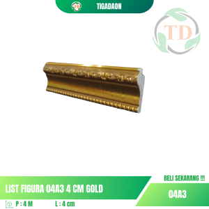 List Figura 04A3 4 cm Gold