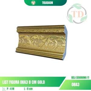 List Figura 08A3 8 cm Gold