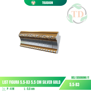 List Figura 5.5-B3 5.5 cm Silver Gold