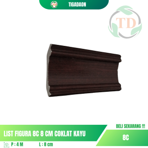 List Figura 8C 8 cm Coklat Kayu