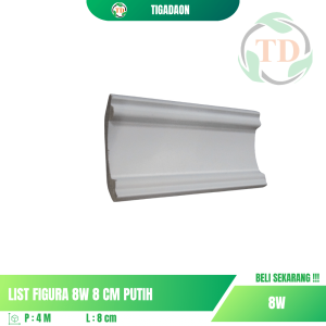 List Figura 8W 8 cm Putih