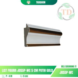 List Figura J055P-WC 5 cm Putih Gold
