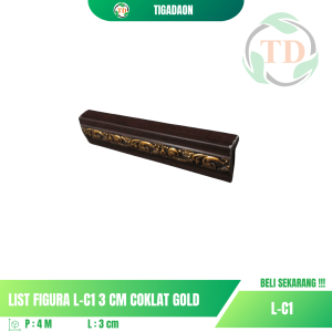 List Figura L-C1 3 cm Coklat Gold