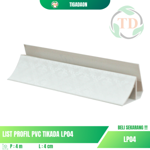 List Plafon PVC TIKADA LP04 Motif Batik Putih