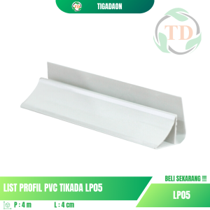 List Plafon PVC TIKADA LP05 Motif Putih Polos