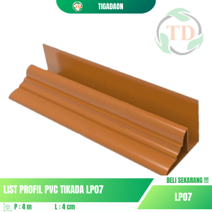 List Plafon PVC TIKADA LP07 Motif Ombak Coklat