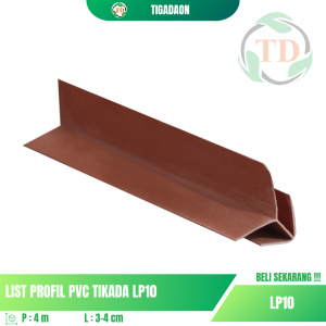 List Plafon PVC TIKADA LP10 Motif Coklat Polos
