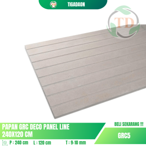 GRC Deco Panel Line 240x120 cm Untuk Plafon & Partisi