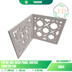 GRC Deco Panel Motive 240x120 cm Untuk Dinding & Partisi
